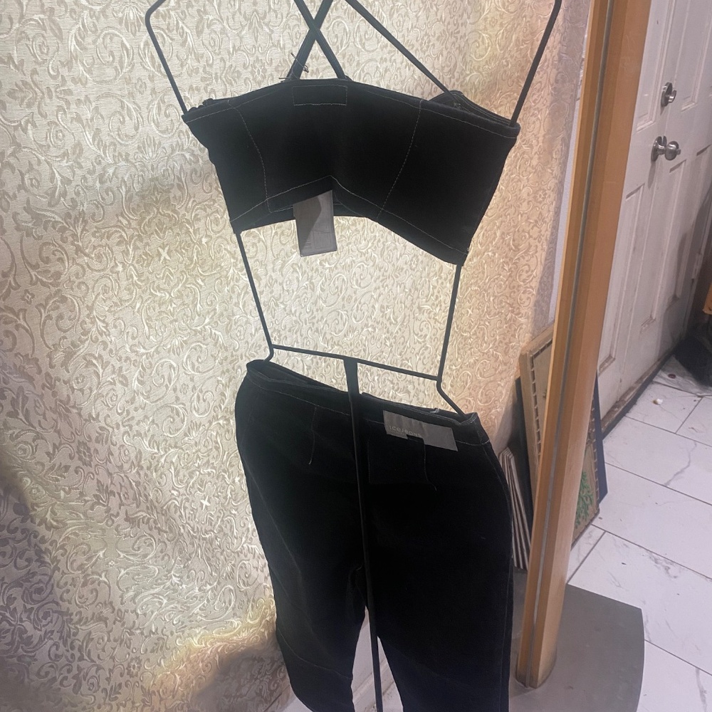 Ladies Iceberg Denim Tube&Capri Set Sz 38(US 26/S) - Picture 6 of 10